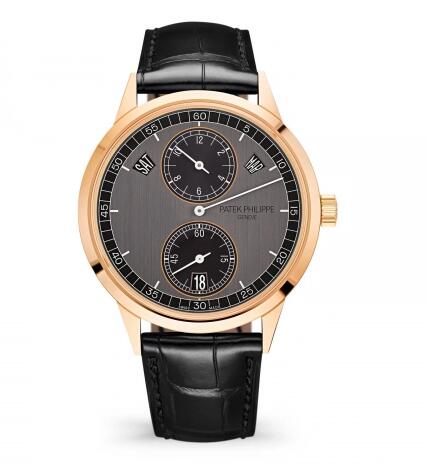 Replica Watch Patek Philippe Annual Calendar Regulator 5235 Rose Gold Graphite 5235/50R-001